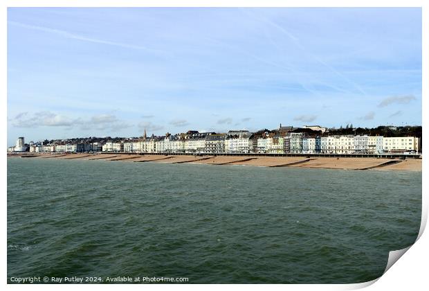 The Seafront - Hastings Print by Ray Putley