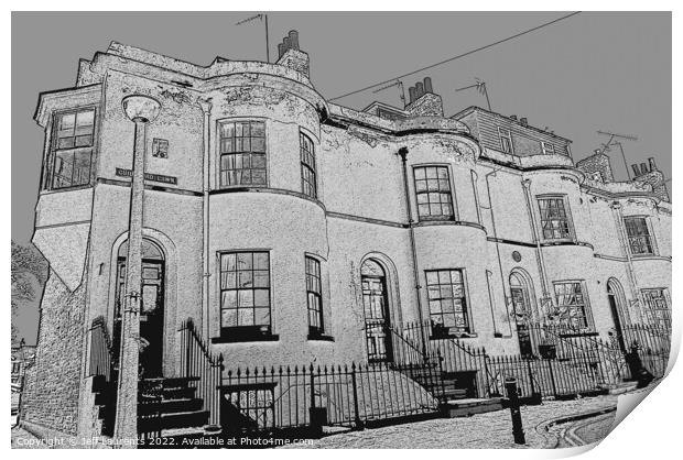 Guildford Lawn, Ramsgate Print by Jeff Laurents