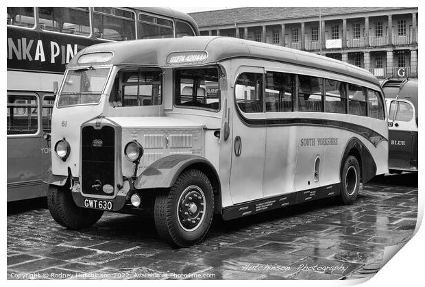 1940's Albion Coach Print by Rodney Hutchinson