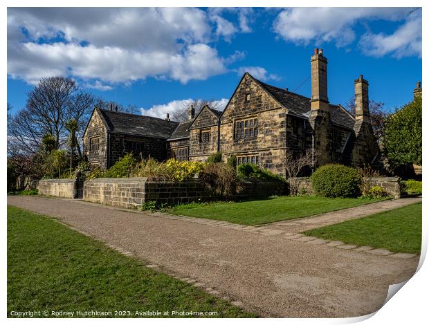 A Glorious Spring Day at Oakwell Hall Print by Rodney Hutchinson