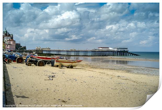 Cromer beach and Pier Print by Rodney Hutchinson