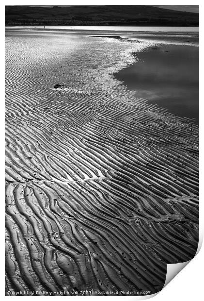 Ripples in the sand Print by Rodney Hutchinson