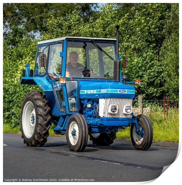 Ford 2610 Tractor Print by Rodney Hutchinson