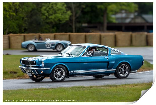 Ford Mustang GT350 Print by Rodney Hutchinson