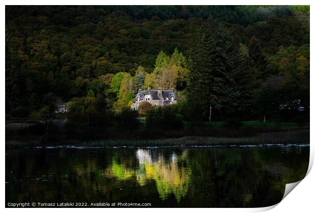 Lone house  Print by Tomasz Latalski