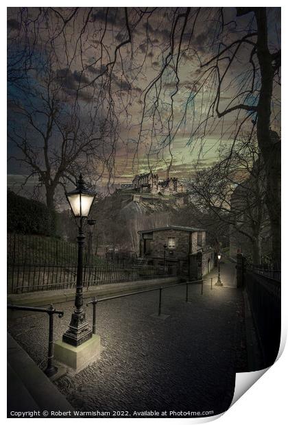 Majestic Edinburgh Castle Print by RJW Images