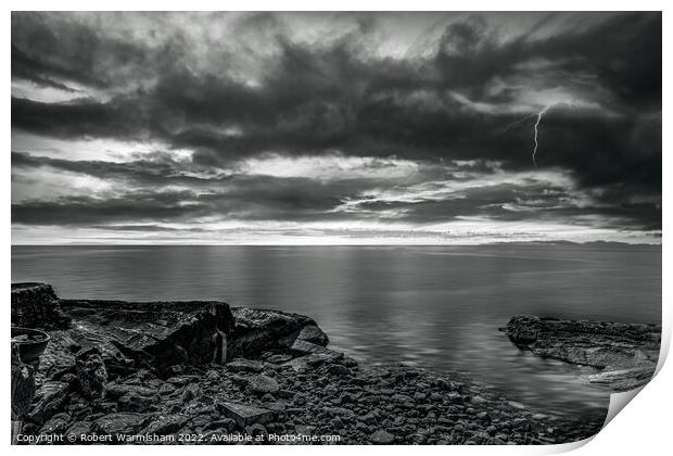 Electric Fury over Wemyss Bay Print by RJW Images