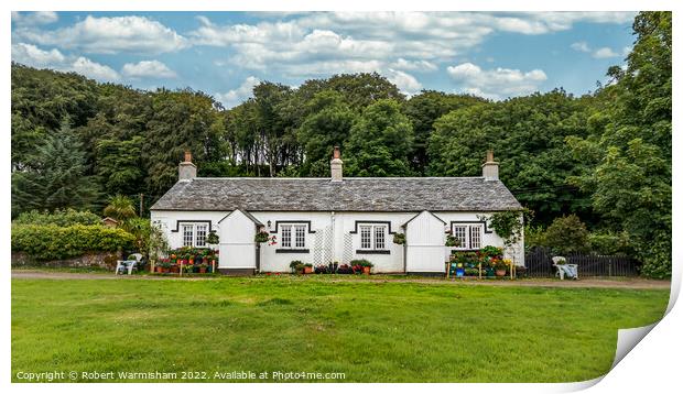 Island Cottage on Bute Print by RJW Images