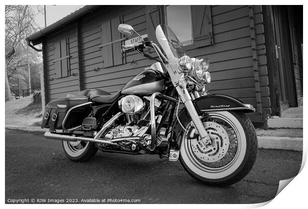 Harley Davidson Road King Print by RJW Images