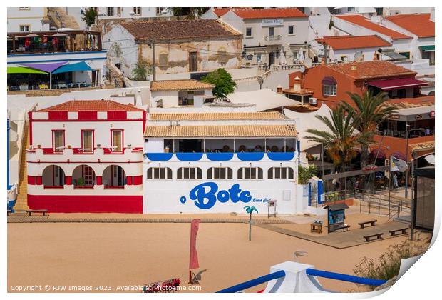 O'Bote Carvoeiro Beach Print by RJW Images