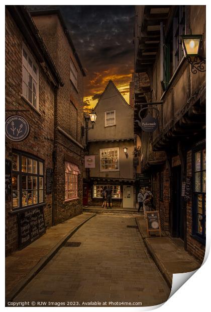 York and the Little Shambles Print by RJW Images