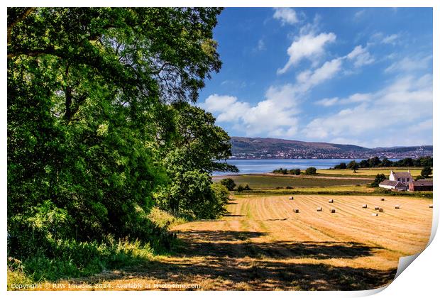 Scottish Landscape from Ardardan Estate Print by RJW Images