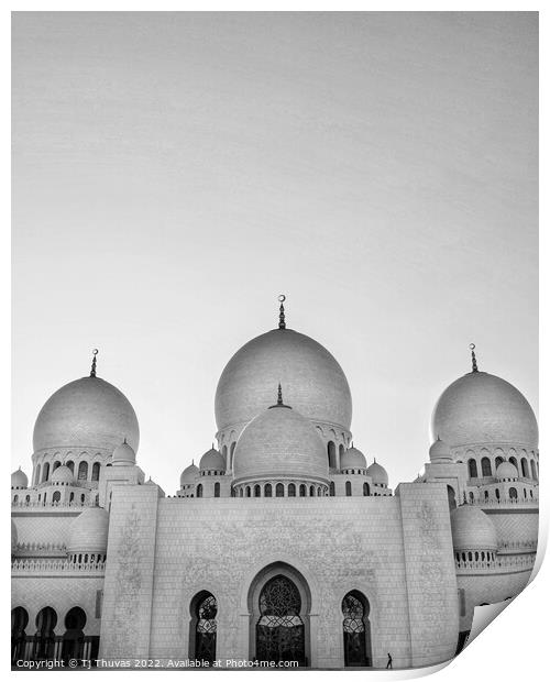 Sheikhzayed mosque Print by Tj Thuvas