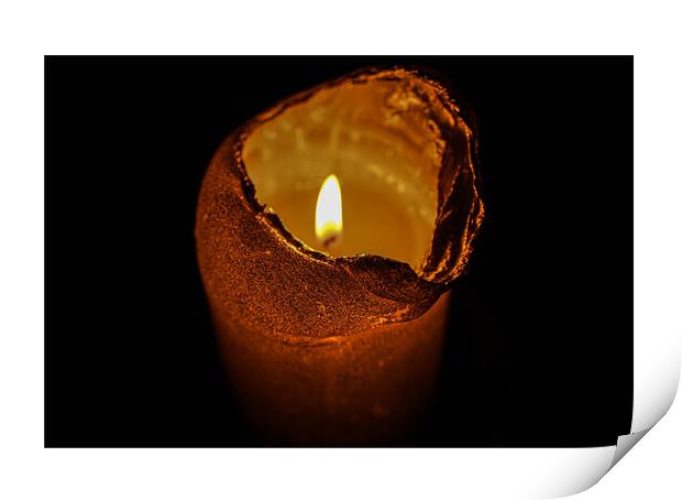 Candle Lit  Print by Constandinos Yannakis