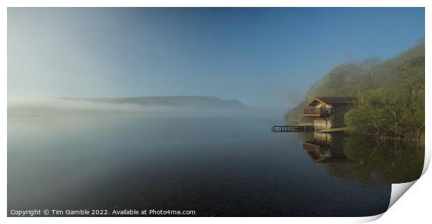 Ullswater Far Boathouse  Print by Tim Gamble