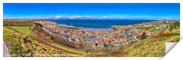 Panorama Cullen Scotland Print by Steven Mitchell