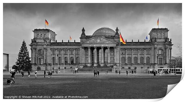 Reichstag Building Berlin Print by Steven Mitchell