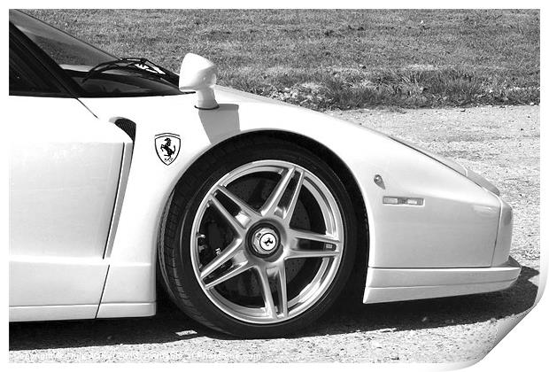 Ferrari Enzo Front Print by Chris Walker