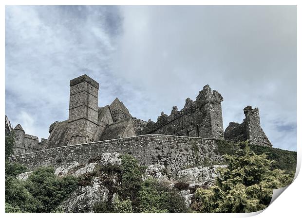Rock of Cashel Castle Print by aileen stoddart