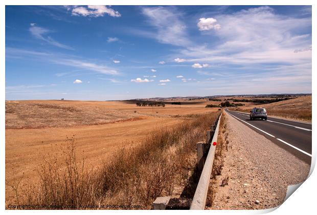 The Open Road, Kapunda, South Australia Print by Sally Wallis