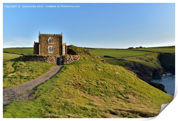 Doyden Castle, near Port Quin, Cornwall Print by  Garbauske