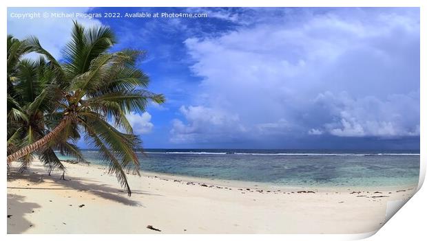 Stunning high resolution beach panorama taken on t Print by Michael Piepgras