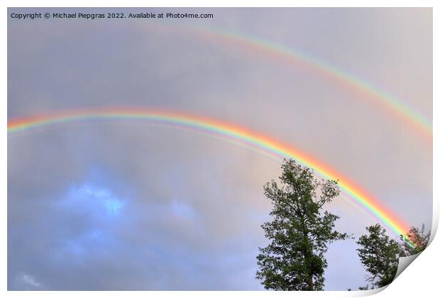 Stunning natural double rainbows plus supernumerary bows seen at Print by Michael Piepgras