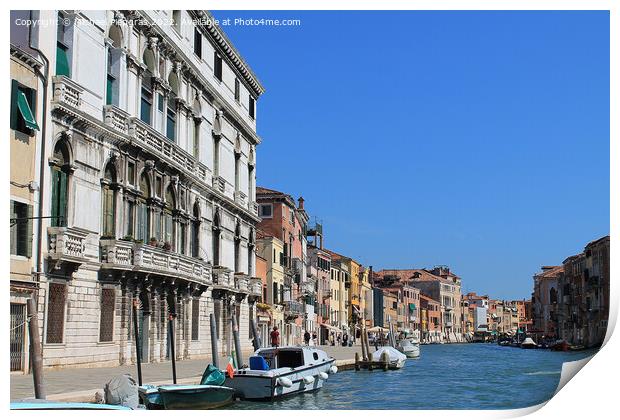 Beautiful view on and in venice city. Print by Michael Piepgras