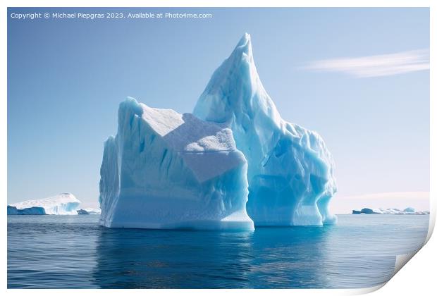 Beautiful shot of an iceberg on a sunny day.^ Print by Michael Piepgras