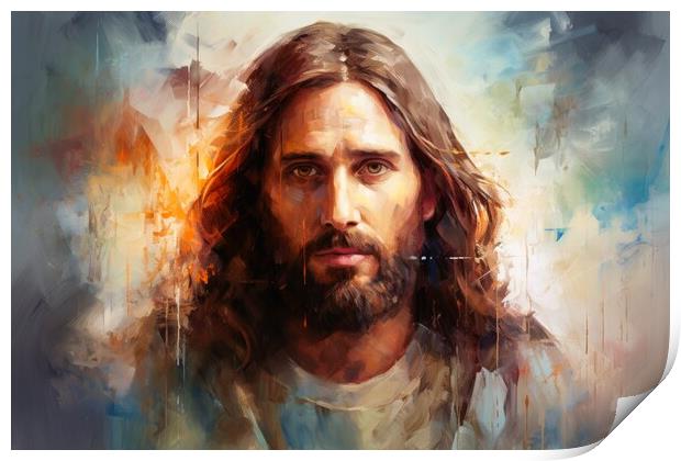 Jesus christ savior of mankind. Print by Michael Piepgras