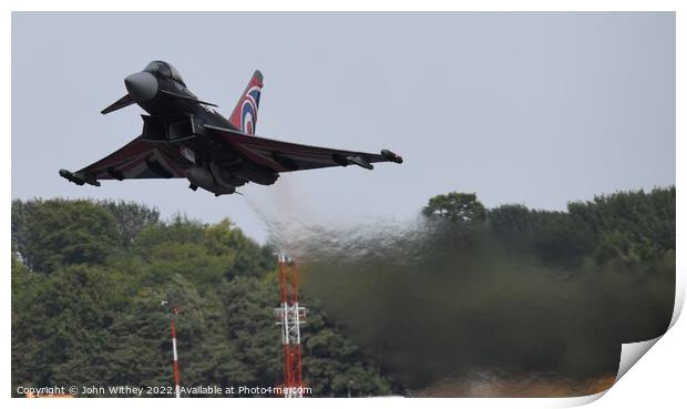 Blackjack Typhoon taking off Print by John Withey