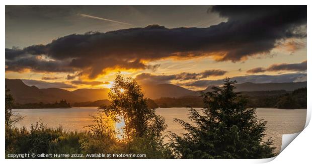 Scottish Dawn: Splendour of Loch Awe Print by Gilbert Hurree