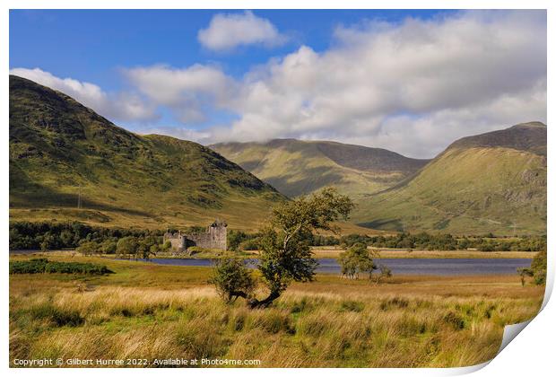 The Historic Echoes of Kilchurn Castle Print by Gilbert Hurree