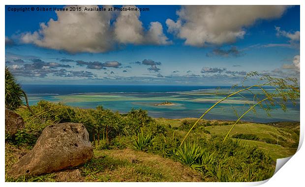 'Rodrigues Island: A Jewel of Mauritius' Print by Gilbert Hurree