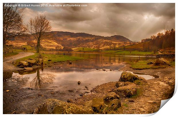 The Lake District  Print by Gilbert Hurree