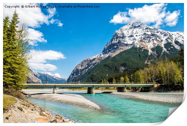 Embracing Nature: Kicking Horse River Print by Gilbert Hurree