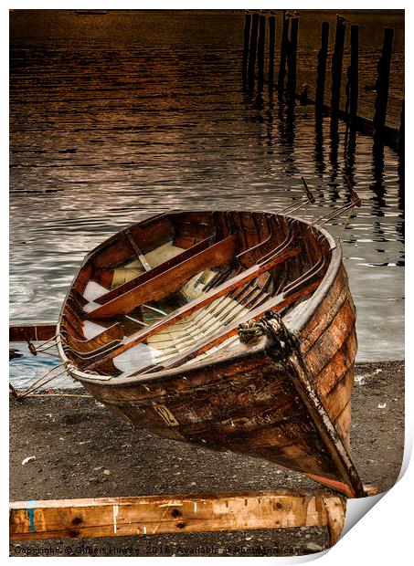 Serene Windermere Rowing Experience Print by Gilbert Hurree