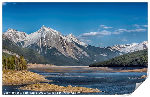 Awe-Inspiring Odyssey Through Canada's Alpine Wild Print by Gilbert Hurree