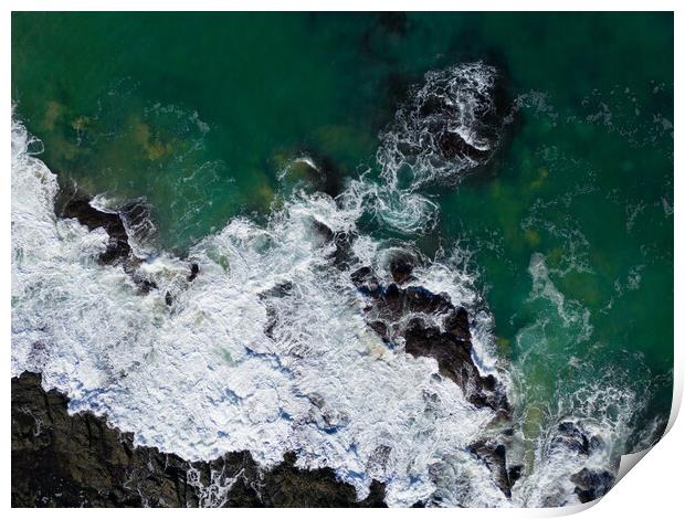 Turquoise Waters Print by Apollo Aerial Photography