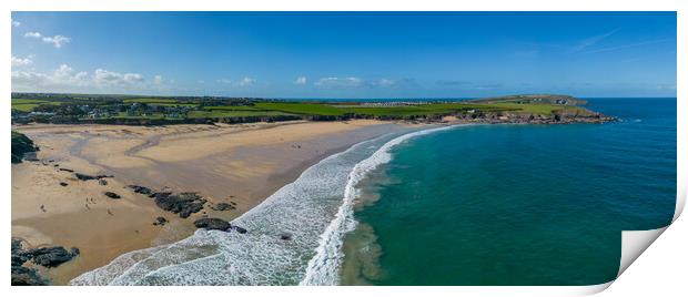 Harlyn Bay Cornwall Print by Apollo Aerial Photography