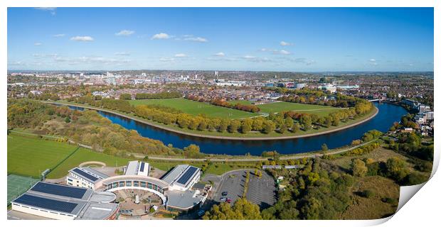 Nottingham and The River Trent Print by Apollo Aerial Photography