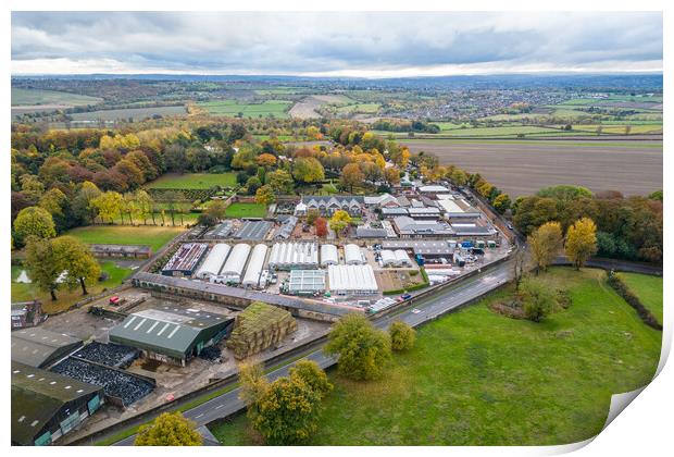 Wentworth Garden Centre Print by Apollo Aerial Photography