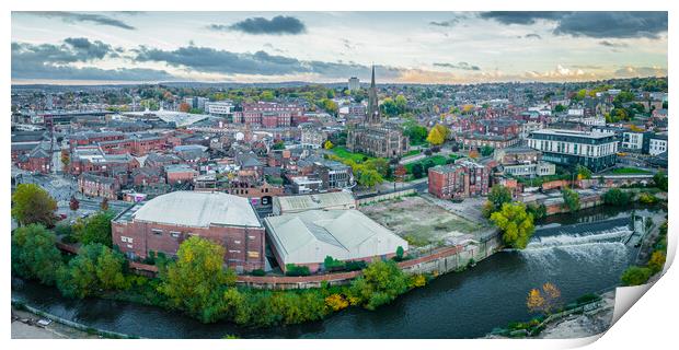 Rotherham South Yorkshire Print by Apollo Aerial Photography