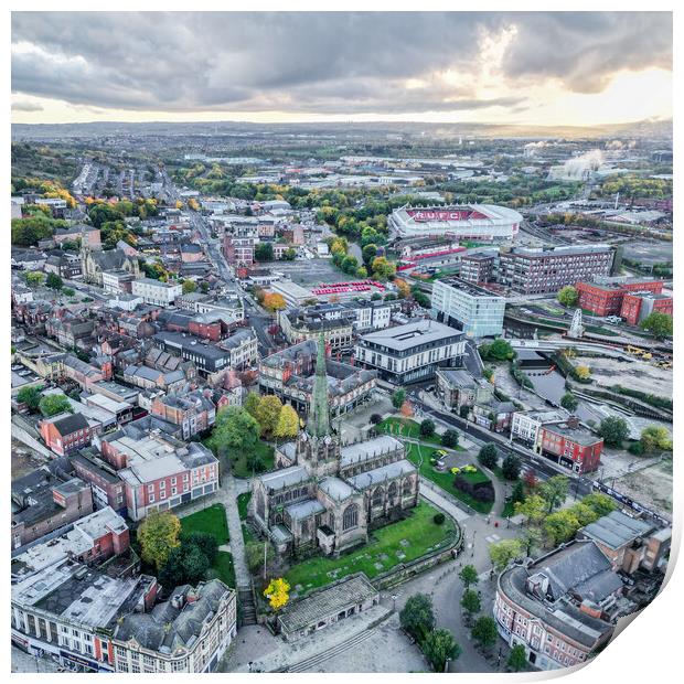 Rotherham view Print by Apollo Aerial Photography