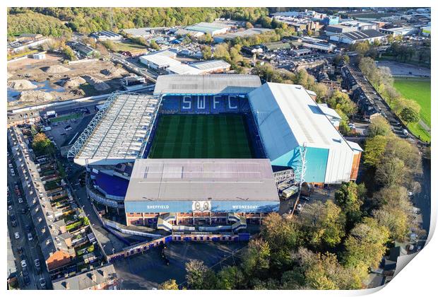 Hillsborough Stadium Print by Apollo Aerial Photography