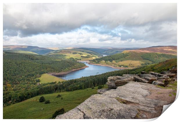 Ladybower & Derwent Valley Print by Apollo Aerial Photography