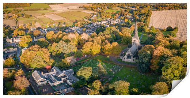 Autumn Comes To Wentworth Print by Apollo Aerial Photography