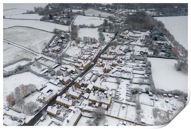 Wentworth Snow Scene Print by Apollo Aerial Photography