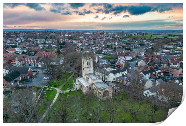 St Peters Church Print by Apollo Aerial Photography