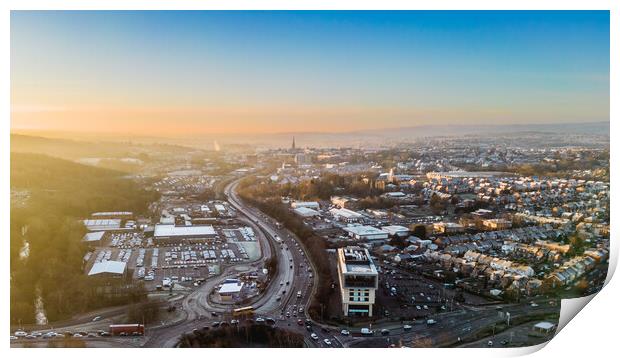 Chesterfield Sunrise Print by Apollo Aerial Photography